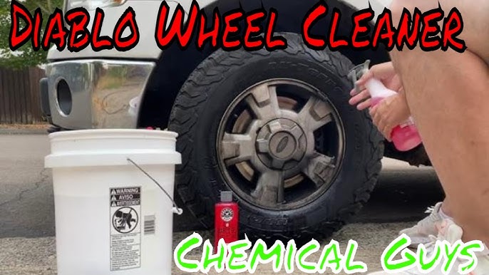 Limpieza de neumáticos con diablo wheel cleaner #detalladoautomotriz  #detailing #asmr #chemicalguys 