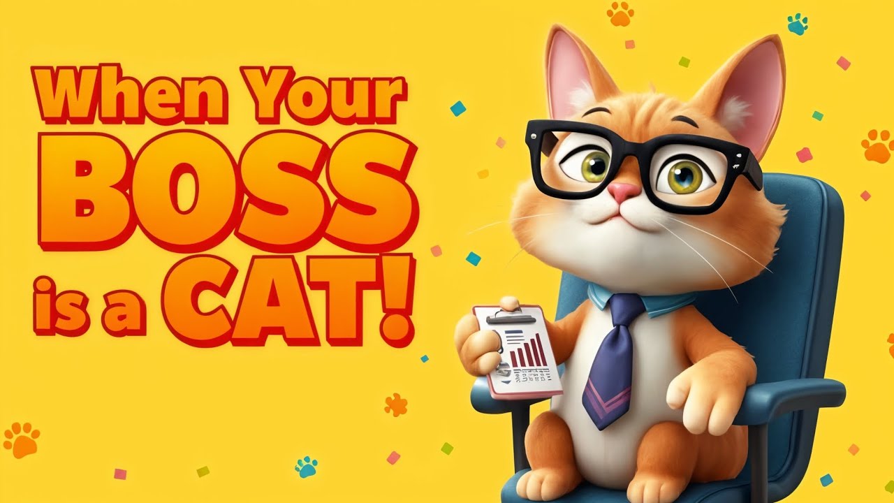 When Your Boss is a Cat - Funniest Office Ever! 😹📈