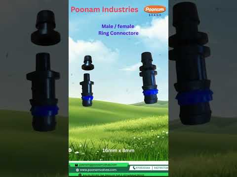 High-Precision 16mm x 8mm Male-Female Ring Connector - Poonam Valves
