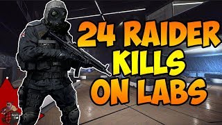 I get 24 raider kills on labs and show you the best way to farm
raiders. did this all online escape from tarkov. use mp7a1 m4a1.
gre...