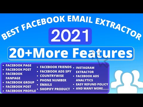 Facebook Email Extractor - How to extract emails from Facebook | Best Facebook email extractor 2021✅