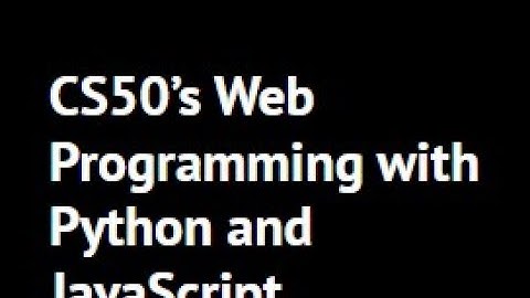 CS50 Web Programming | Video Submission | Project 0
