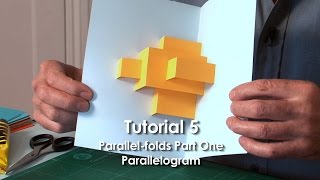 Pop-Up Tutorial 5 - Parallel-folds Part 1 Parallelogram