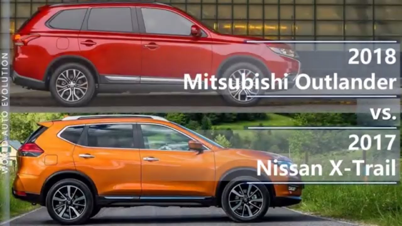 2018 Mitsubishi Outlander Vs 2017 Nissan X-Trail (Technical Comparison) - Youtube