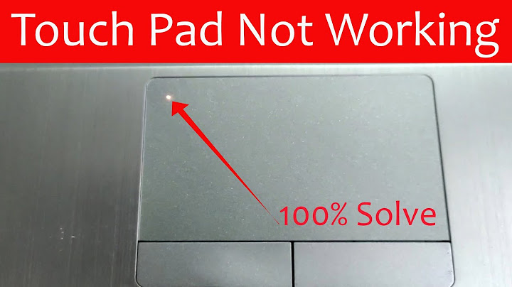 Touchpad not working | Solution 100% | Yellow light in Touch pad |