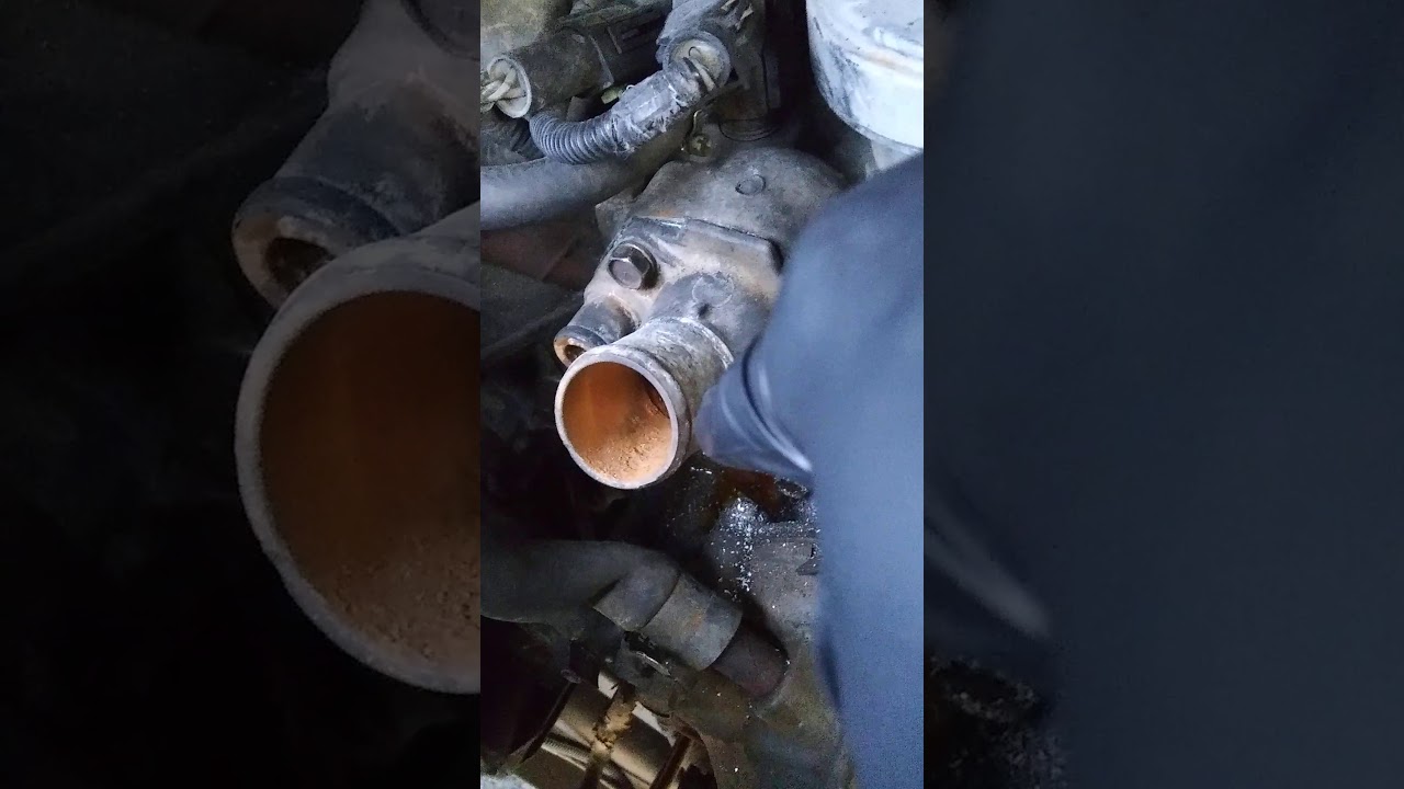 I found success with broken bolt in thermostat housing 95 Ford e 150