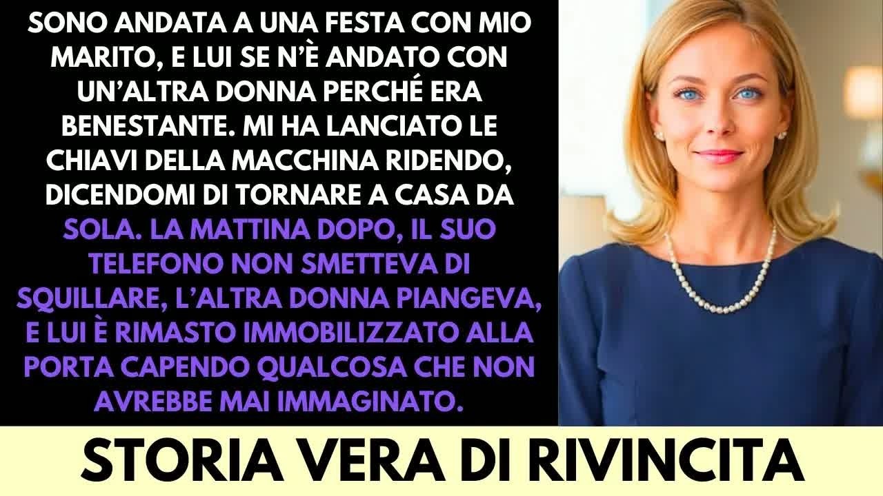 Lo sento ancora addosso, il tintinnio delle chiavi lanciate sul petto, in quel parcheggio buio fuori dalla villa. Una festa di lavoro, musica dal vivo, sorrisi falsi. Mio marito Riccardo mi ha...
