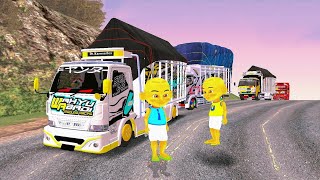 UPIN IPIN KONVOI MOBIL TRUK OLENG‼️😎 MOBIL WAHYU ABADI 02 DI PINJAM UPIN 😂