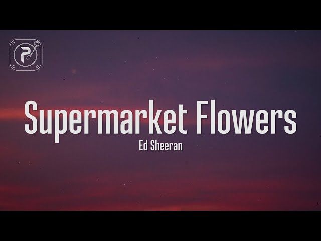 Supermarket Flowers - Ed Sheeran (Lyrics) class=