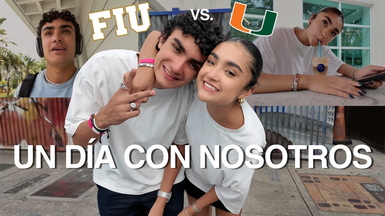 Un dia con los hermanos ponch! Nuestra vida Universitaria ....FIU VS. UM - XIME PONCH