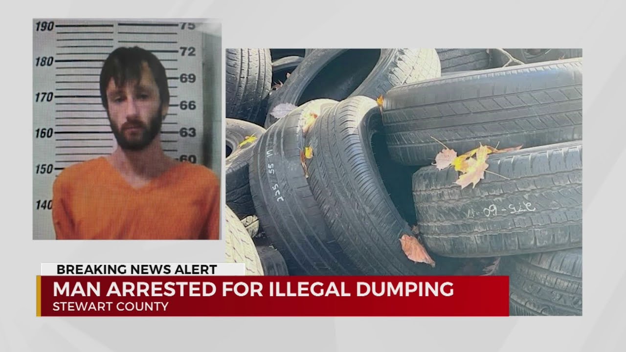 Man arrested for illegal dumping - YouTube