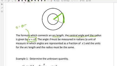 Angles in standard Position and Arc Length