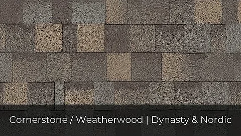 IKO Roof Shingle Colors – Cornerstone/Weatherwood| Performance | Dynasty