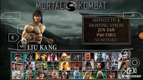 Mortal Kombat Unchained - Arcade Mode as Liu Kang - (Alternate Costume/Human Form) - Hard Difficulty