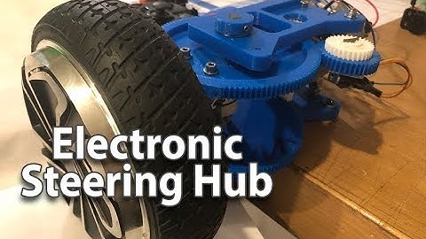 RC HOVERBOARD CAR STEERING HUB PROTOTYPE arduino + ps3 controlled, hack