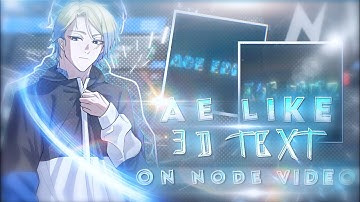 🚀 4 AE Style 3D Text Presets in Node Video ✨ (Free ZIP Download Inside!) #nodevideo #3Dtext #presets
