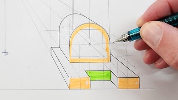 BEST WAY to DRAW a ONE POINT PERSPECTIVE Drawing - HSE | Page 11-7 | Grade 10