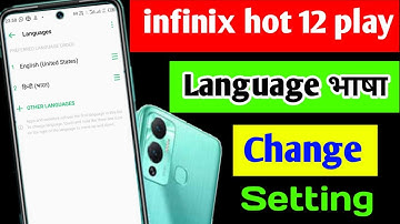 infinix hot 12 play language change setting | infinix hot 12 play me language change kaise kare