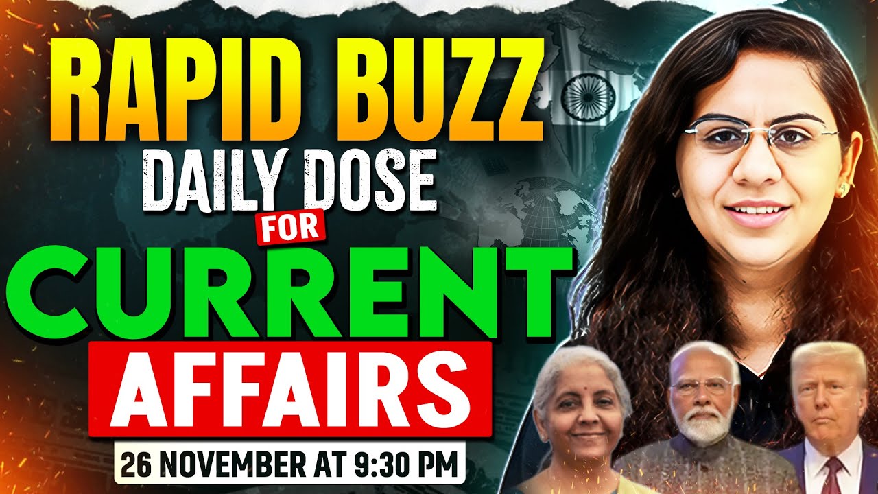 26 November Current Affairs 2025 | Rapid Buzz Daily Dose | Daily ...