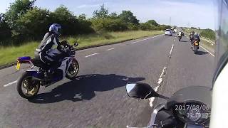 Unmarked police motorcycle chases five bikers at 150mph screenshot 3