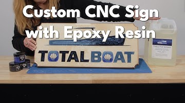 Custom CNC Sign  with Epoxy Resin