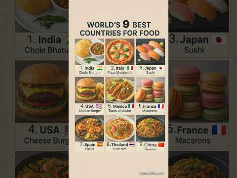 World's Best Countries For Food #shorts