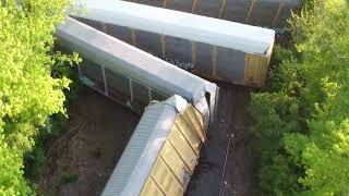 May 12, 2022 Springfield, Ohio Train Derailment. 27 traincars derailed carrying passenger vehicles.