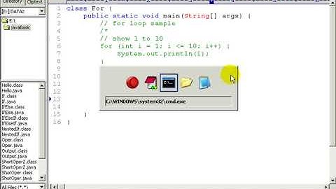 การใช้คำสั่ง For ในภาษา java