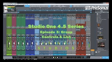 Studio One 4.5 Series Episode 3 - Group Controls