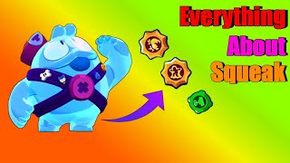 Squeak explained - star power, gadget, Mechanics, winning losing animation, voice lines brawl stars