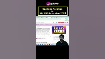 Your SBI CBO Interview Guide in 60 Seconds! 🕒#guidely #sbicbo #shorts #interview #sbi #adityasir #yt