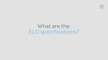 What are ELD specifications