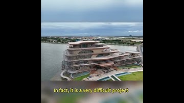 Aluminum cladding facade of villa