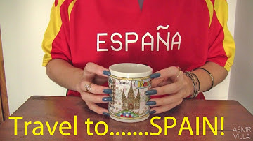 ASMR * Theme: Travel to SPAIN * Tapping & Scratching * Fast Tapping * No Talking * ASMRVilla