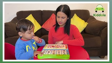 Kiddale ABC Sound Book with Musical Rhymes, Touch and Feel, Talking Board Book with Stories - Green