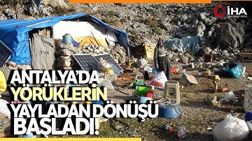 Havalar Isındı, Bin 800 Metrelik Yaylalara Çıkan Yörükler Köylerine Dönmeye Başladı