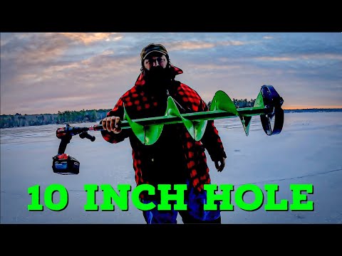 The Best Ice Auger Drill Combo? (10 Inch Hole) 