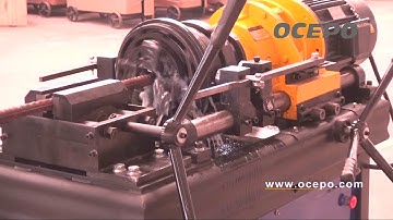 AGS 40D rebar thread rolling machine operation video