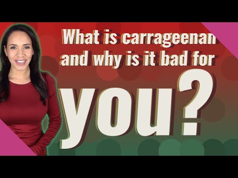 Video: Kas Yra Karageninas