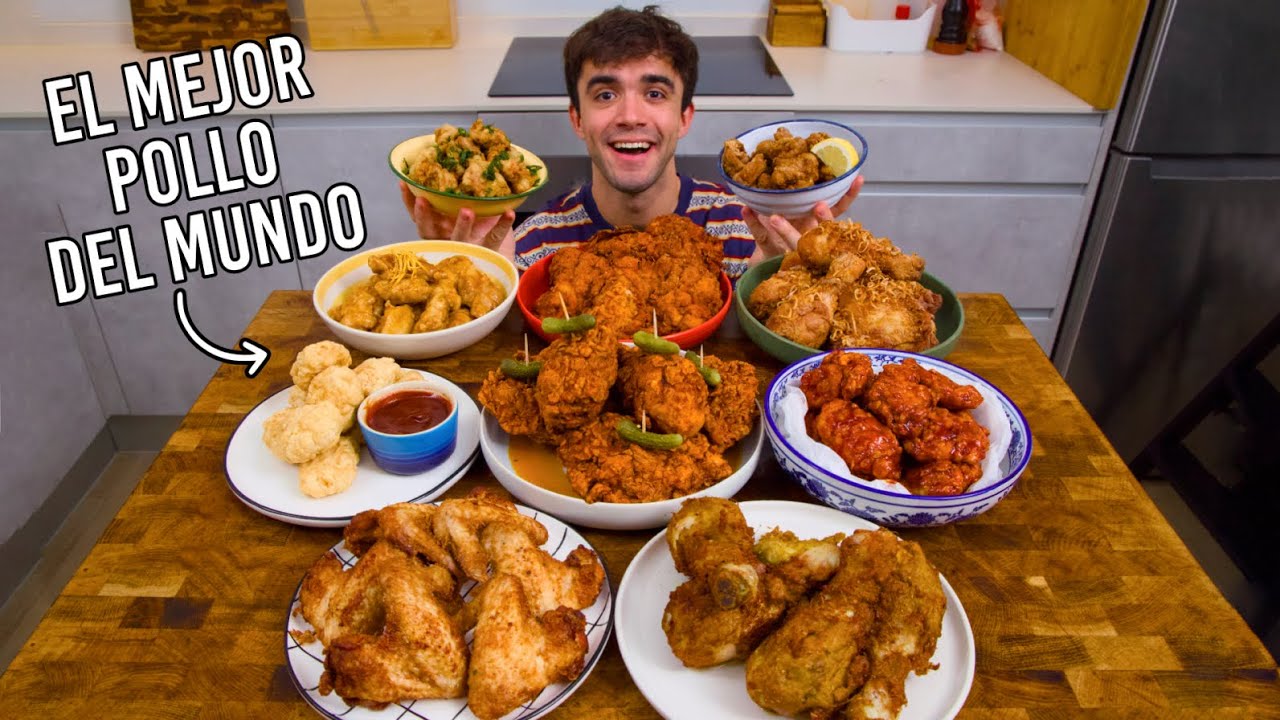Hago los 10 pollos fritos más famosos del mundo