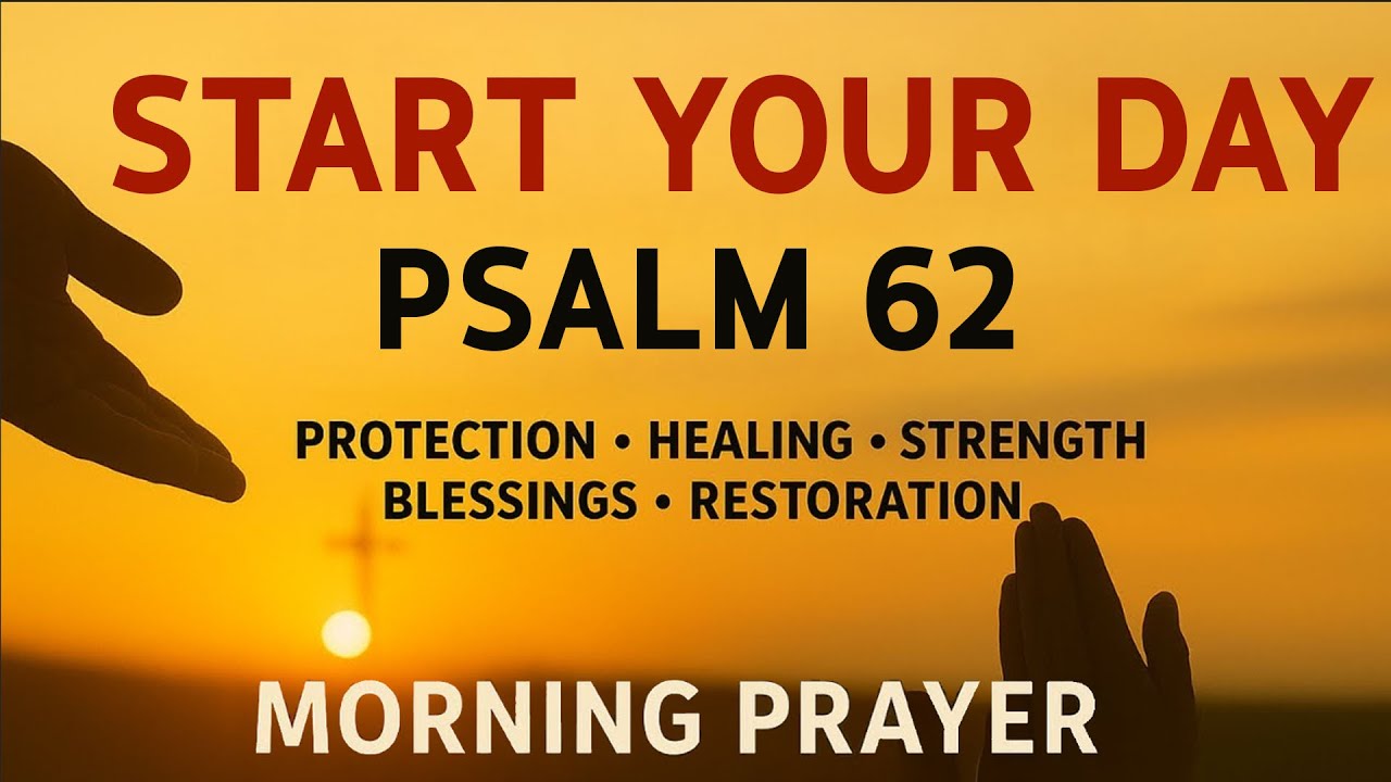 A Powerful Prayer for PEACE and TRUST in GOD | Morning Prayer With Psalm 62
