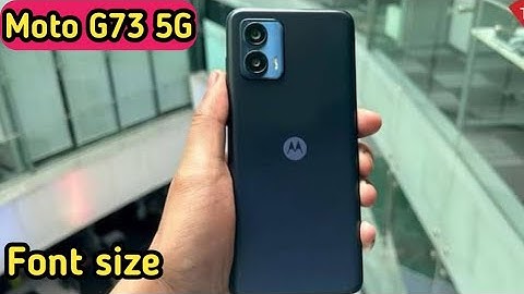 Font Style In Moto G73 5G, How To Change Font Style In Moto G73 5G, Moto G73 5G Font Style Setting,