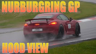 Nurburgring GP im Porsche GT4 Regenchaos - Notausgang sei Dank :) Hood View #1 - RSRNurbug