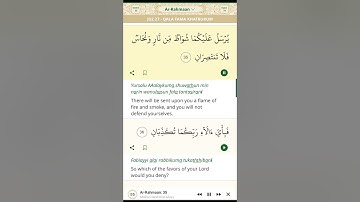 Surat Al Rahmaan with English Translation سورة الرحمن مترجمة الى اللغة الانجليزية