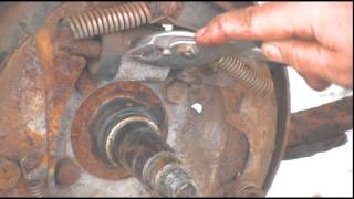 Rusted Boat Trailer Brake Shoes Rusted Boat Trailer Brake Shoes