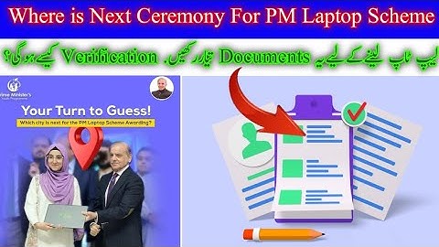 Where is Next Ceremony For PM Laptop Scheme.Selected student get Laptops.