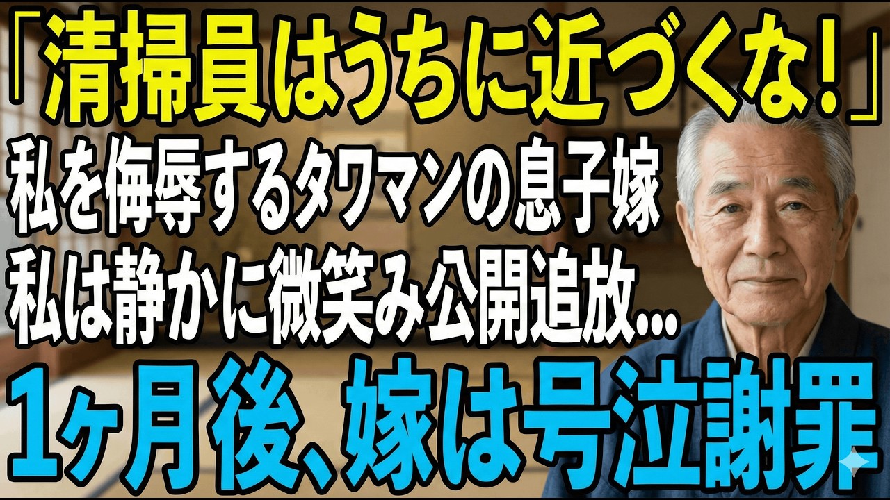 貧乏人扱いした息子嫁、私の正体を知り号泣謝罪