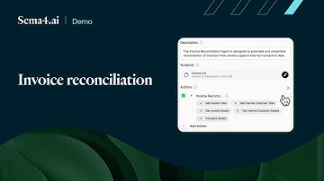 Enterprise AI Agent Use Case Demo - Invoice reconciliation
