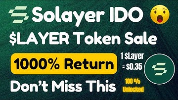 Solayer Community Sale 🎁 | Claim $LAYER Allocation | Full Guide