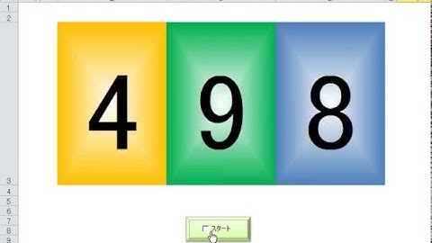 エクセルでスロットマシン